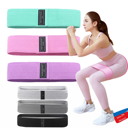 1 Piece of Elastic Rubber Band Fitness Yoga Resistance Band Suit Hip Expander Sports Gym Fitness Equipment Ladies Home Workout